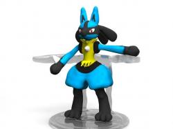 lucario card art 3d models 【 STLFinder