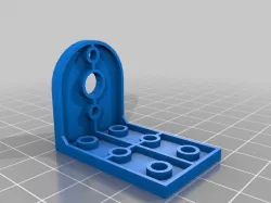 Meccano Motor Mount Hollow 17mm centres 7mm dia centre