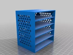 My Customized drawer box with hex pattern sides