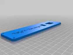 My Customized Kossel Mains - Fuse - Switch Plate/Cover with Nametag
