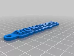 My Customized Multiline Tag or Keychain