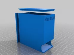 My Customized Mustard Sauce Packet Organizer/Holder/Dispenser (ketchup packets, hot sauces, sugar, etc)
