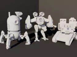 Robot Minifigure Trio
