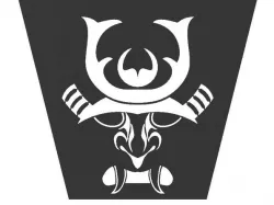 Samurai Mask Stencil