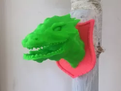Slayed dragon magnet