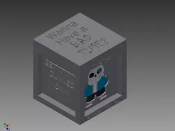 Undertale Sans Cube