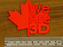 We Are 3D - Maple Leaf Logo