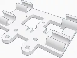 X-carriage for mendel + bq heatcore unibody extruder kit