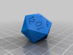 20 faces dice