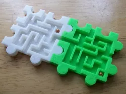 3D Modular Snap Puzzle Mazes