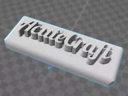 AcuteCraft Logo Plate