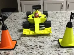 Checkered Flag for Traffic Cone