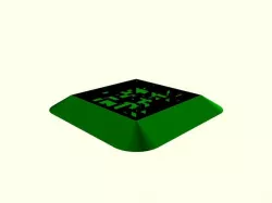 Customizable plate/keychain for qr-codes.