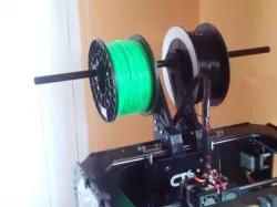 Double-quad spoolholder for CTC/flashforge/replicator WOOD shell models
