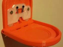 Foldable wall mounted cup holder