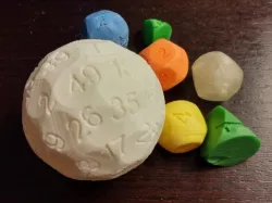 generated 49 faces dice