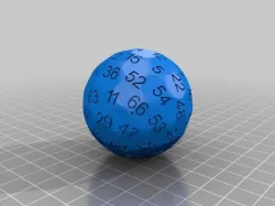 generated 69 faces dice