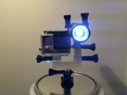 GoPro straight mount extender (double two prong / double male)