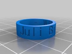 Juli's 3d Printed Ring