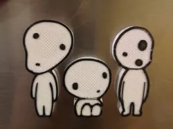 Kodama Spirit Magnets (Princess Mononoke)