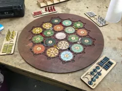 Lasercut Settlers of Catan