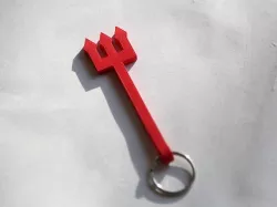 Man Utd Devil Fork w/ Key Ring