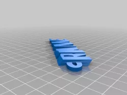 My Customized iamburny's  Text - Name Keyring / Keyfob