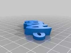 My Customized iamburny's v2  Text - Name Keyring / Keyfob