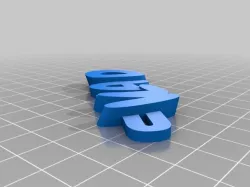 My Customized iamburny's v2  Text - Name Keyring / Keyfob