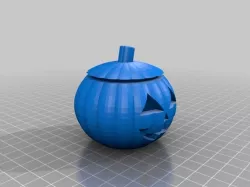 My Customized Jack O' Lantern with Removable Lid