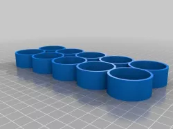 My Customized Parametric bottle tray for small e-liquid/paint/nail varnish bottles