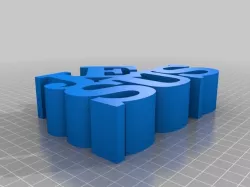My Customized Variable WORD Sculpture