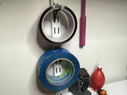 Shelving tape hook