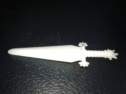 Solution: Glowing villain sword for Supernaturals minions (1980s)