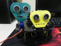 Ultrasonic Sensor Mount for SG90 Servo