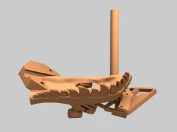 Wheel strapped to Customizable Mendel
