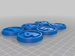 Basic Numbered Tactical Objective Markers