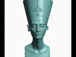 Buste de Nefertiti/Bust of Nefertiti-Real 3D-SCAN