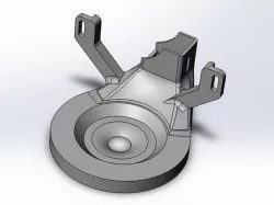 Circular fan-duct for blower for my custom carriage