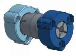 Clamping leadscrew coupler