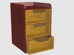 Drawers with Hex Design