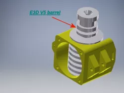 E3D V5 barrel fan holder
