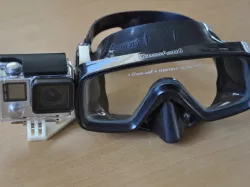 Easy install Gopro Scuba Mask mount open view