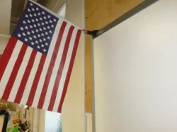 Flag holder for SMART board