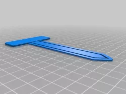 Long blank bookmark