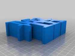 Math WORD Sculpture