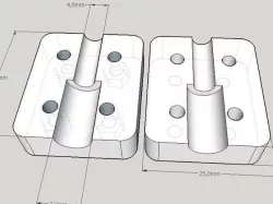 Mendel Z Couple to M8 and 5mm Axis motor.
