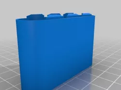 My Customized Battery Case AA 1X4 bottom couche de 0.3