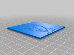 My Customized Lithophane (parametrized length and thickness)