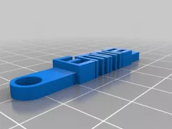 My Customized Message Keychain